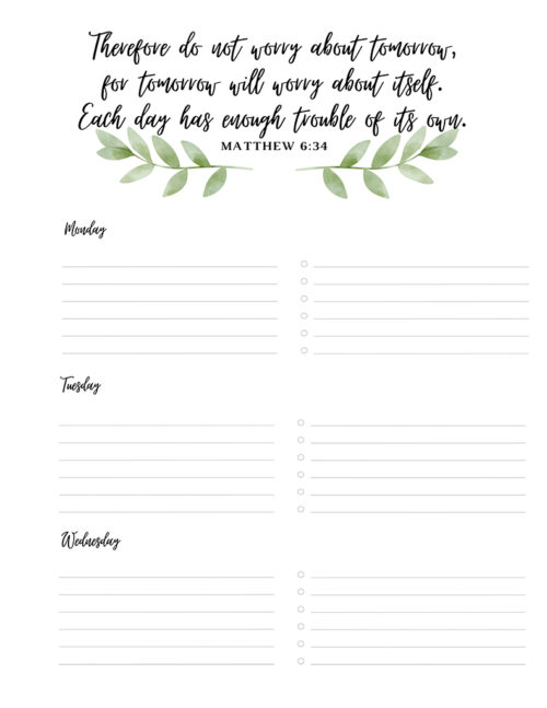 Planner | Choose starting month | Weekly Planner | Hourly Planner factory | Custom Planner | Personal Planner | Life Planner | Chalkboard Verse